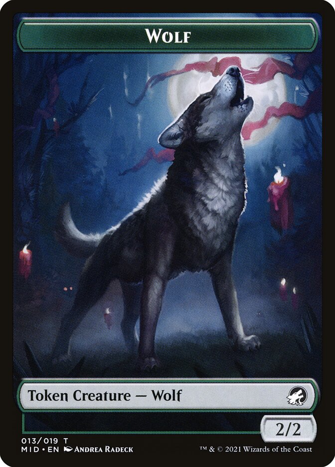 Wolf (013) // Clue (016) Double-Sided Token [Challenger Decks 2022 Tokens] | Gear Gaming Fayetteville