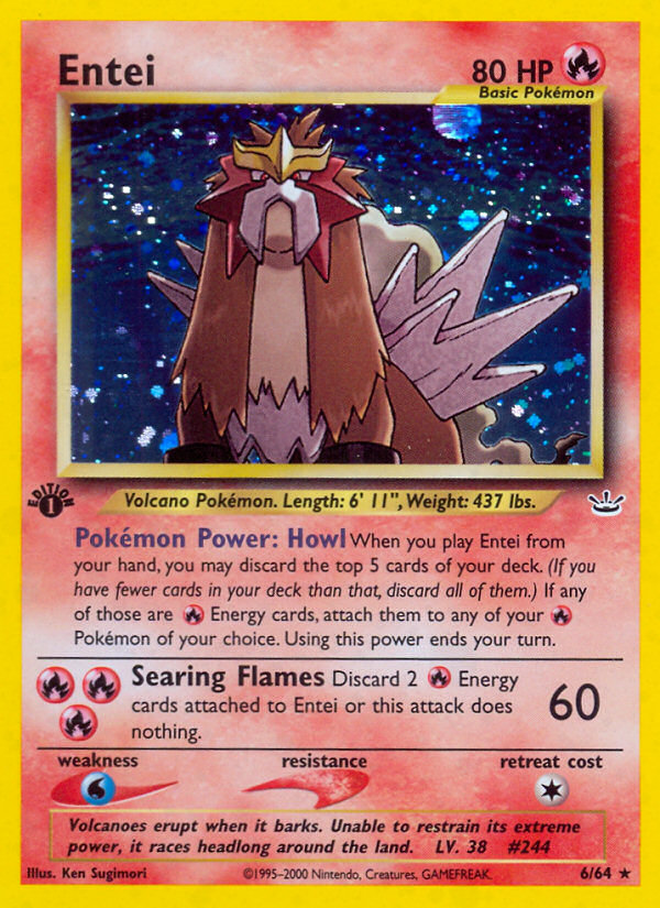 Entei (6/64) [Neo Revelation 1st Edition] | Gear Gaming Fayetteville