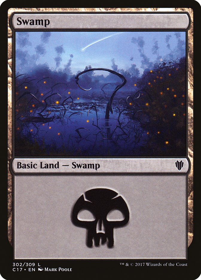 Swamp (302) [Commander 2017] | Gear Gaming Fayetteville