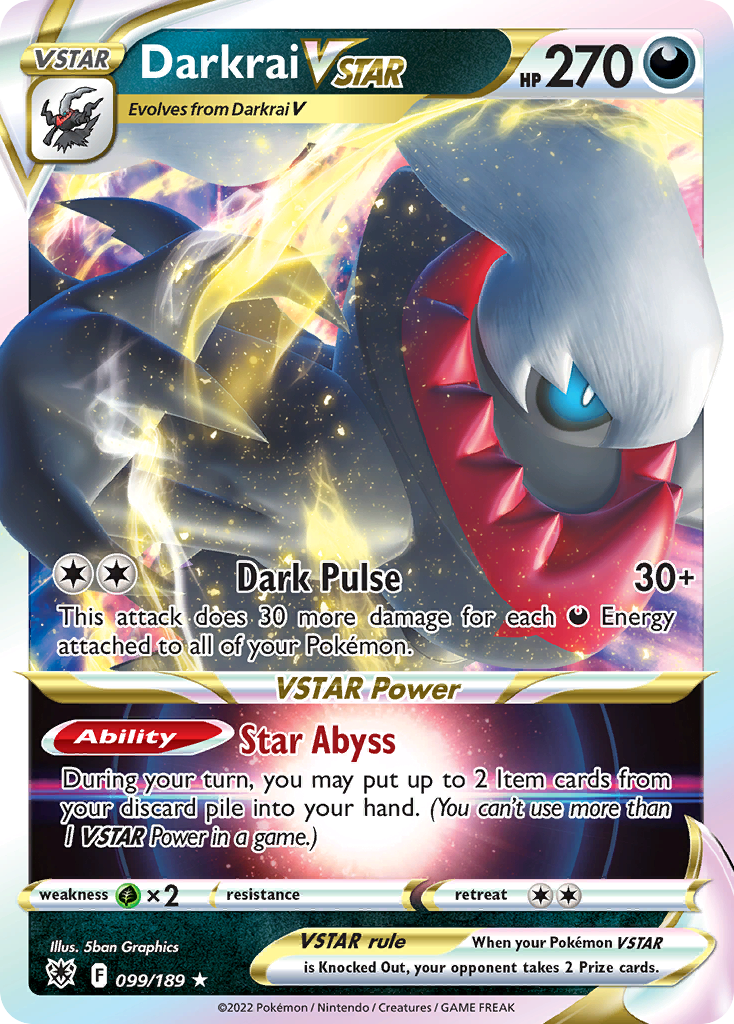 Darkrai VSTAR (099/189) (Jumbo Card) [Sword & Shield: Astral Radiance] | Gear Gaming Fayetteville