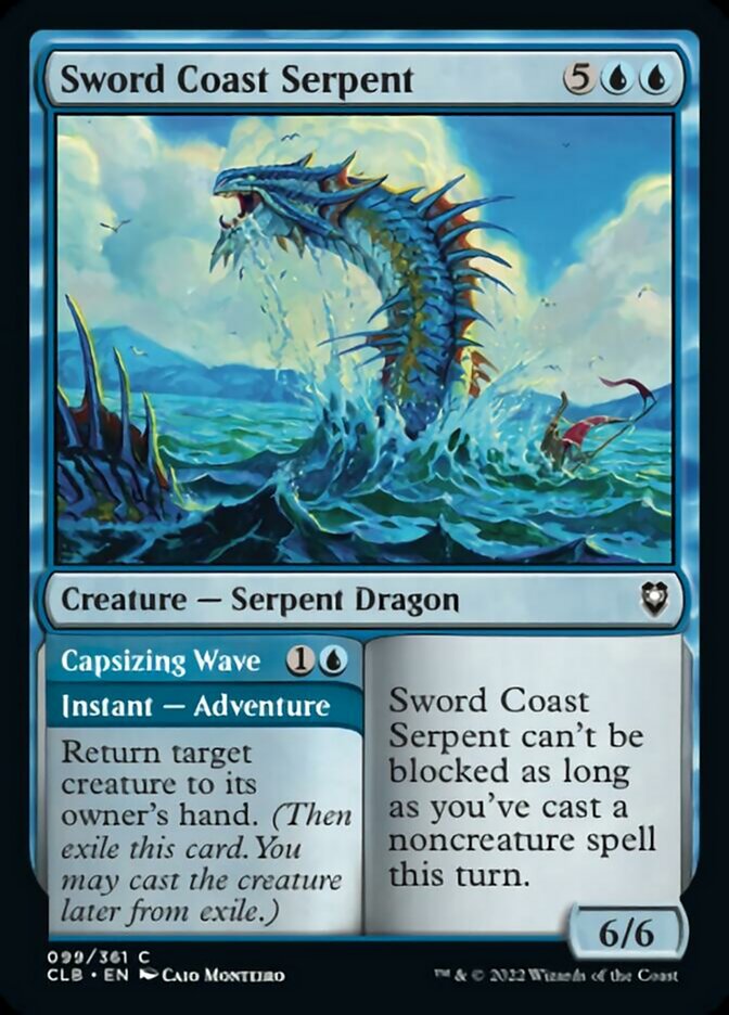 Sword Coast Serpent // Capsizing Wave [Commander Legends: Battle for Baldur's Gate] | Gear Gaming Fayetteville