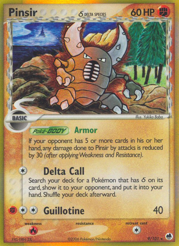 Pinsir (9/101) (Delta Species) [EX: Dragon Frontiers] | Gear Gaming Fayetteville