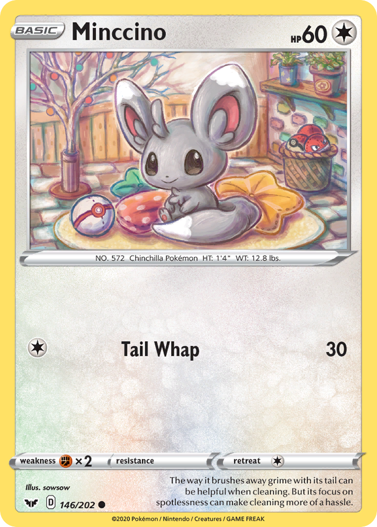 Minccino (146/202) [Sword & Shield: Base Set] | Gear Gaming Fayetteville