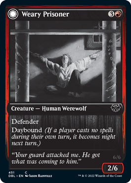 Weary Prisoner // Wrathful Jailbreaker [Innistrad: Double Feature] | Gear Gaming Fayetteville