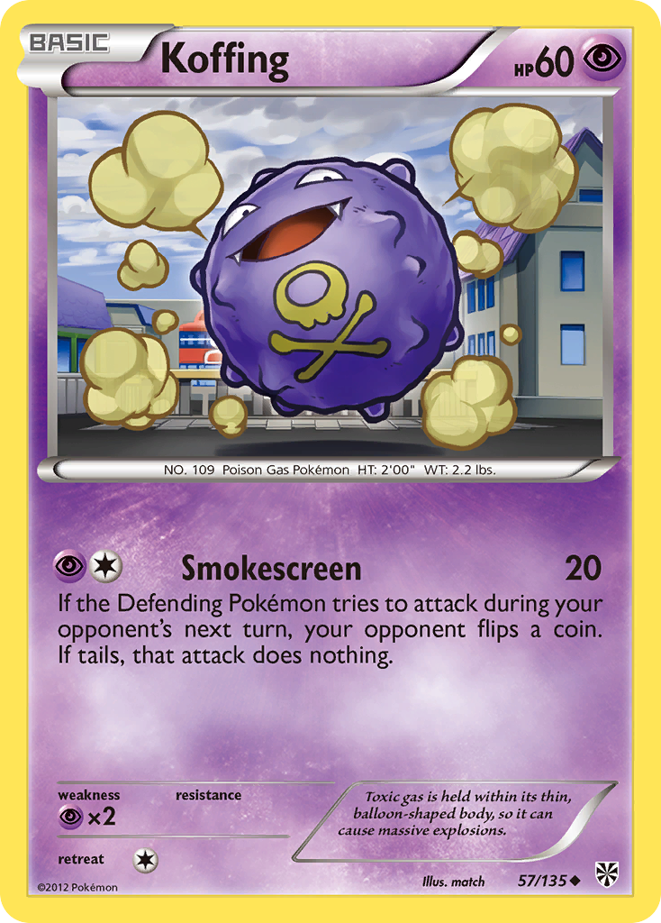 Koffing (57/135) [Black & White: Plasma Storm] | Gear Gaming Fayetteville