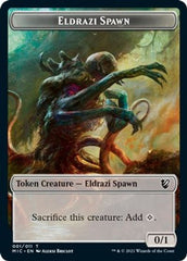 Eldrazi Spawn // Human Soldier Double-Sided Token [Innistrad: Midnight Hunt Commander Tokens] | Gear Gaming Fayetteville