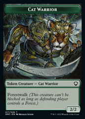 Saproling // Cat Warrior Double-Sided Token [Dominaria United Tokens] | Gear Gaming Fayetteville