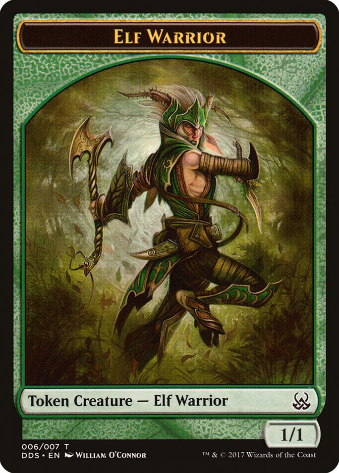 Elf Warrior Token [Duel Decks: Mind vs. Might Tokens] | Gear Gaming Fayetteville