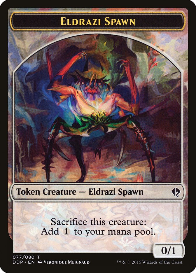 Eldrazi Spawn Token (077/080) [Duel Decks: Zendikar vs. Eldrazi] | Gear Gaming Fayetteville