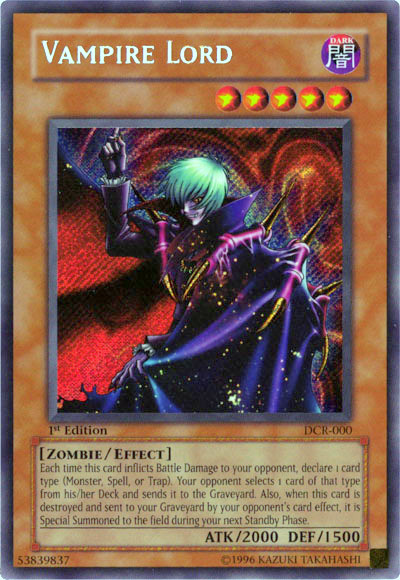 Vampire Lord [DCR-000] Secret Rare | Gear Gaming Fayetteville