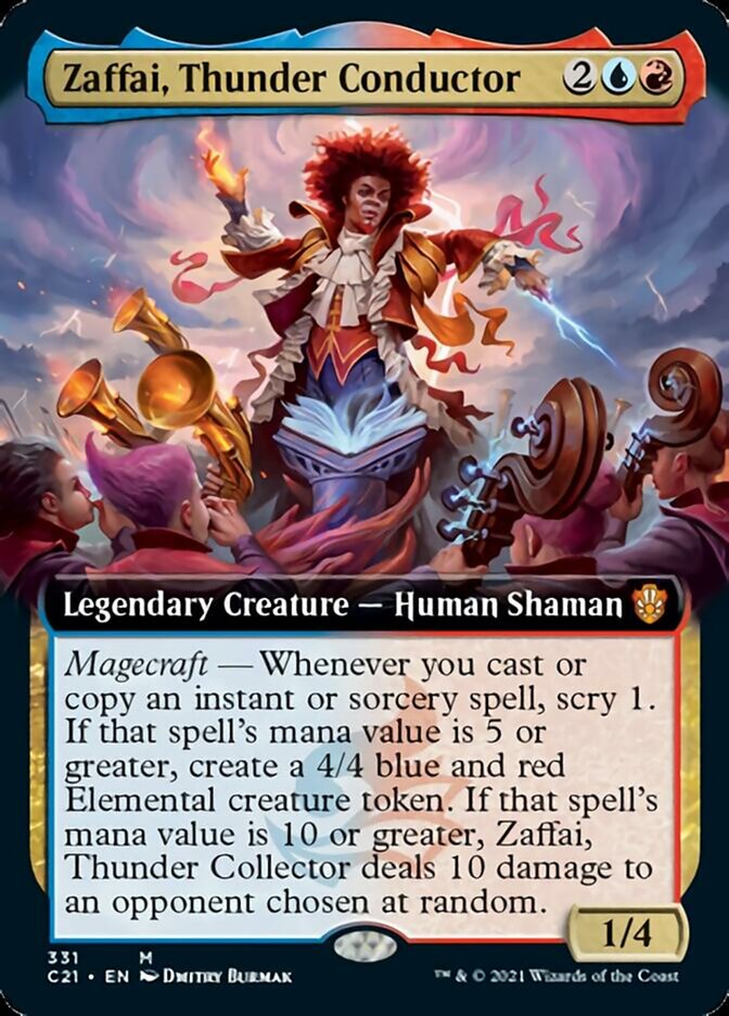 Zaffai, Thunder Conductor (Extended Art) [Commander 2021] | Gear Gaming Fayetteville