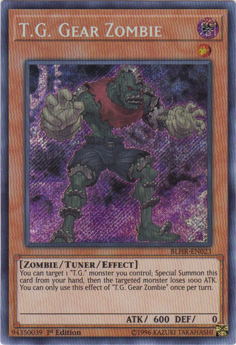 T.G. Gear Zombie [BLHR-EN023] Secret Rare | Gear Gaming Fayetteville