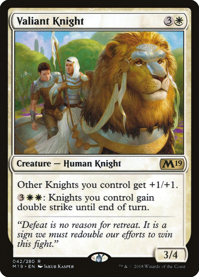 Valiant Knight [Core Set 2019] | Gear Gaming Fayetteville