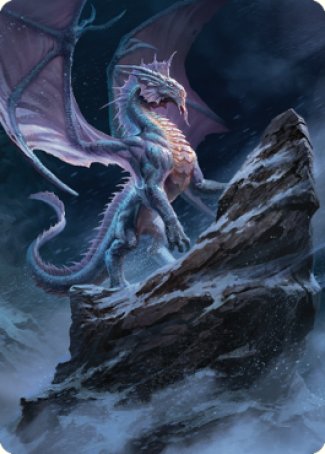 Ancient Silver Dragon Art Card (06) [Commander Legends: Battle for Baldur's Gate Art Series] | Gear Gaming Fayetteville