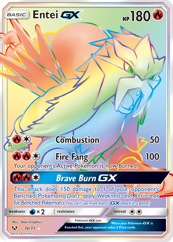 Entei GX (74/73) [Sun & Moon: Shining Legends] | Gear Gaming Fayetteville