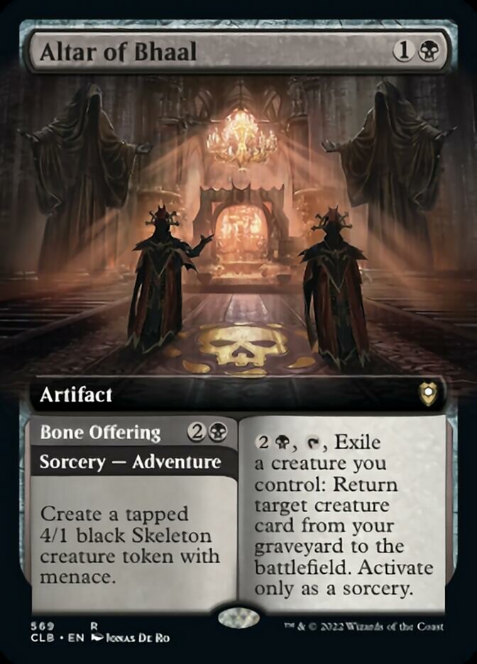 Altar of Bhaal // Bone Offering (Extended Art) [Commander Legends: Battle for Baldur's Gate] | Gear Gaming Fayetteville