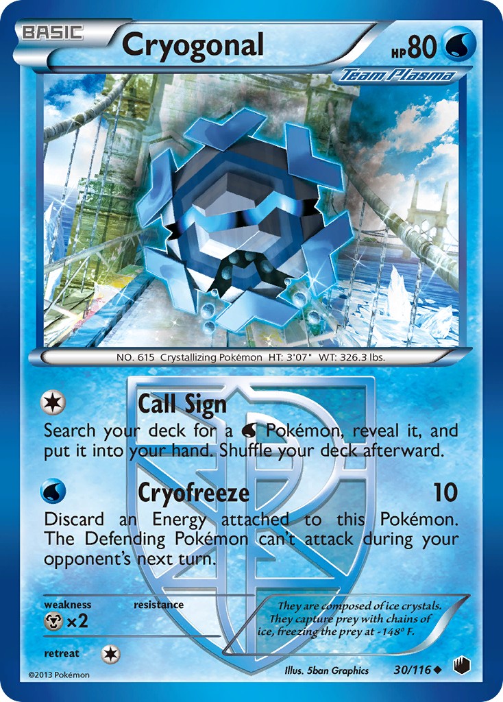 Cryogonal (30/116) [Black & White: Plasma Freeze] | Gear Gaming Fayetteville