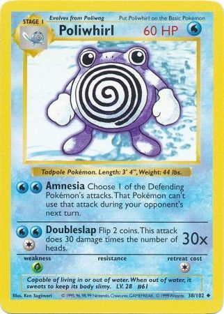 Poliwhirl (38/102) [Base Set Shadowless Unlimited] | Gear Gaming Fayetteville