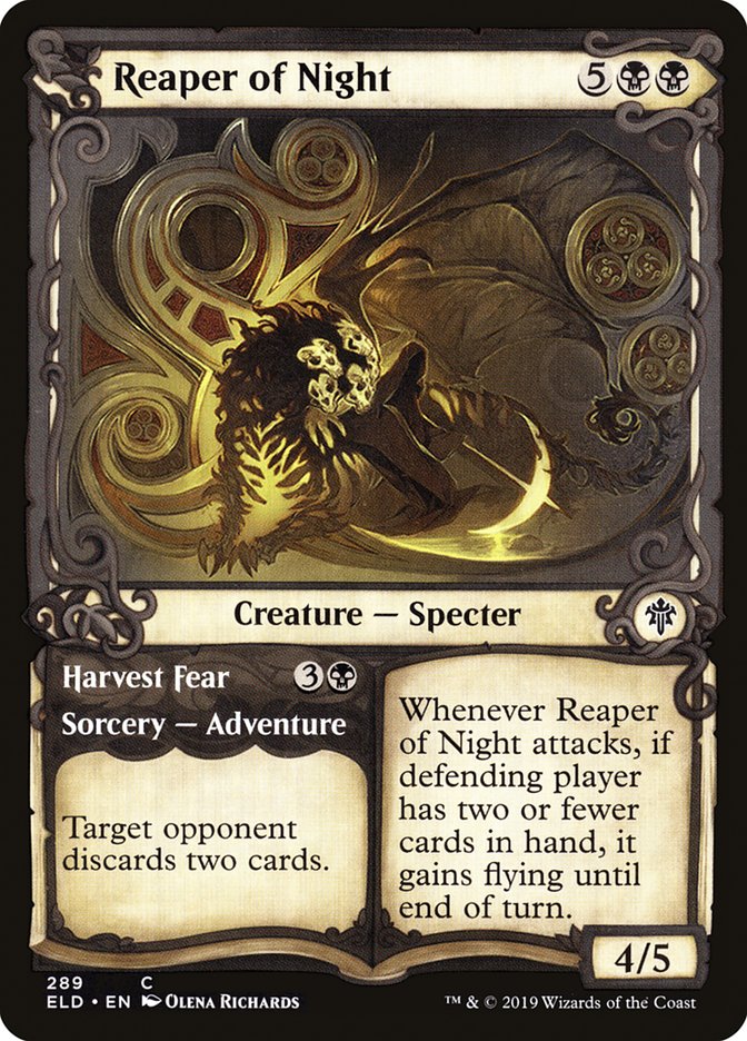 Reaper of Night // Harvest Fear (Showcase) [Throne of Eldraine] | Gear Gaming Fayetteville