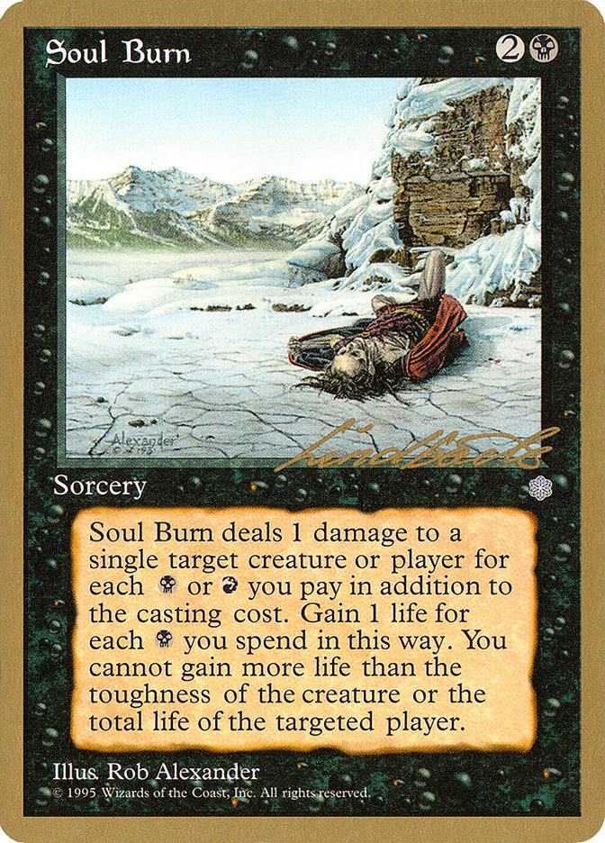 Soul Burn (Leon Lindback) [Pro Tour Collector Set] | Gear Gaming Fayetteville