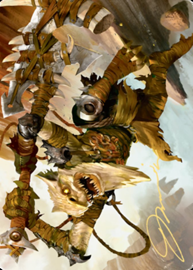 Teeterpeak Ambusher Art Card (Gold-Stamped Signature) [Zendikar Rising Art Series] | Gear Gaming Fayetteville