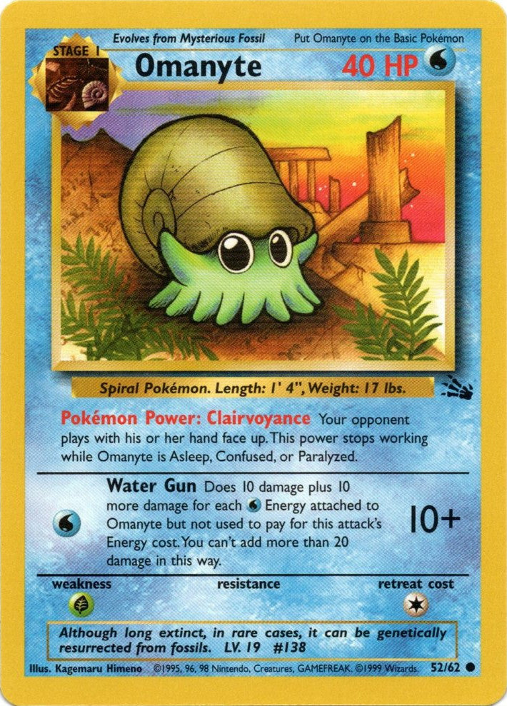 Omanyte (52/62) [Fossil Unlimited] | Gear Gaming Fayetteville