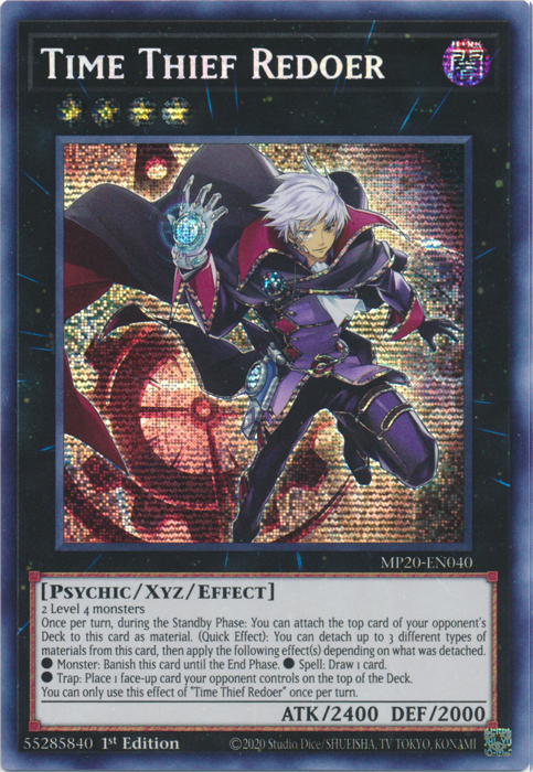 Time Thief Redoer [MP20-EN040] Prismatic Secret Rare | Gear Gaming Fayetteville