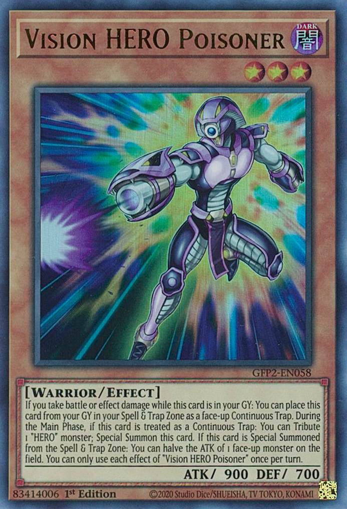 Vision HERO Poisoner [GFP2-EN058] Ultra Rare | Gear Gaming Fayetteville