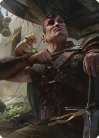 Minsc & Boo, Timeless Heroes Art Card (38) [Commander Legends: Battle for Baldur's Gate Art Series] | Gear Gaming Fayetteville