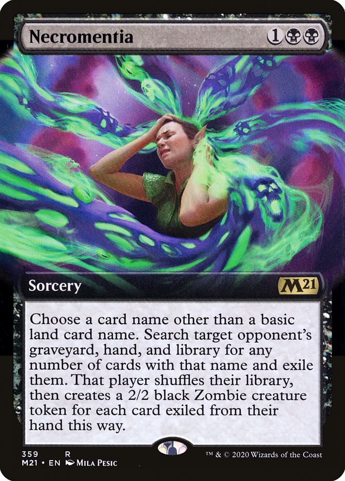 Necromentia (Extended Art) [Core Set 2021] | Gear Gaming Fayetteville