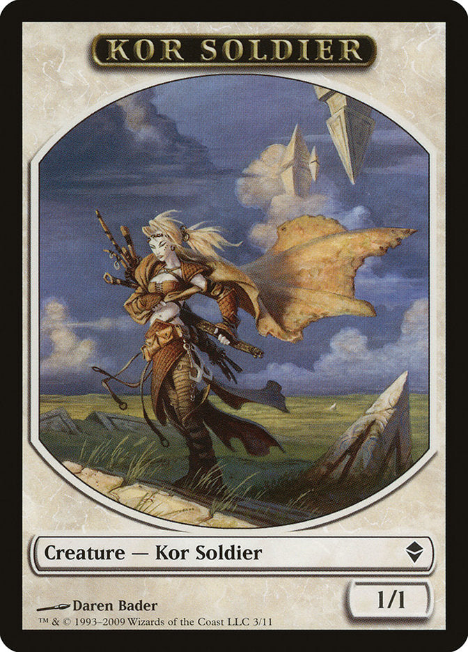 Kor Soldier Token [Zendikar Tokens] | Gear Gaming Fayetteville