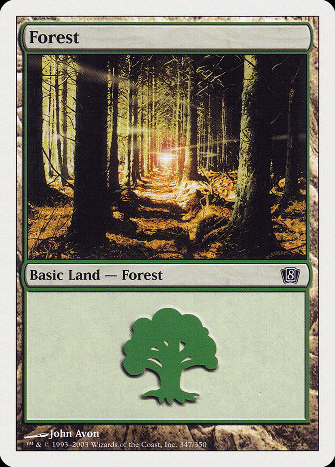 Forest (347) [Eighth Edition] | Gear Gaming Fayetteville