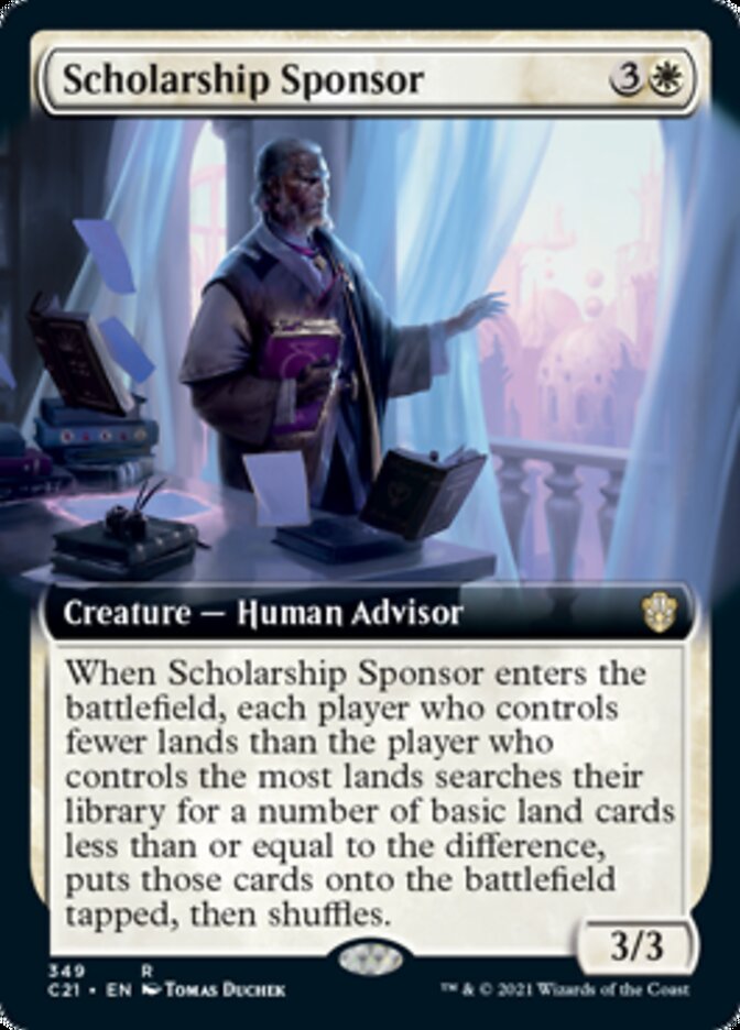 Scholarship Sponsor (Extended Art) [Commander 2021] | Gear Gaming Fayetteville