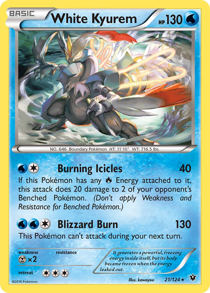 White Kyurem (21/124) (Theme Deck Exclusive) [XY: Fates Collide] | Gear Gaming Fayetteville