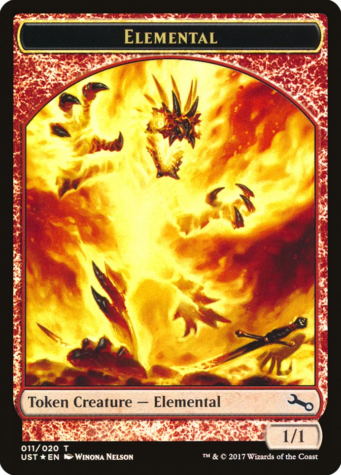 Elemental // Elemental Double-Sided Token (011/020) [Unstable Tokens] | Gear Gaming Fayetteville