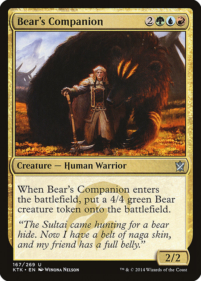 Bear's Companion [Khans of Tarkir] | Gear Gaming Fayetteville