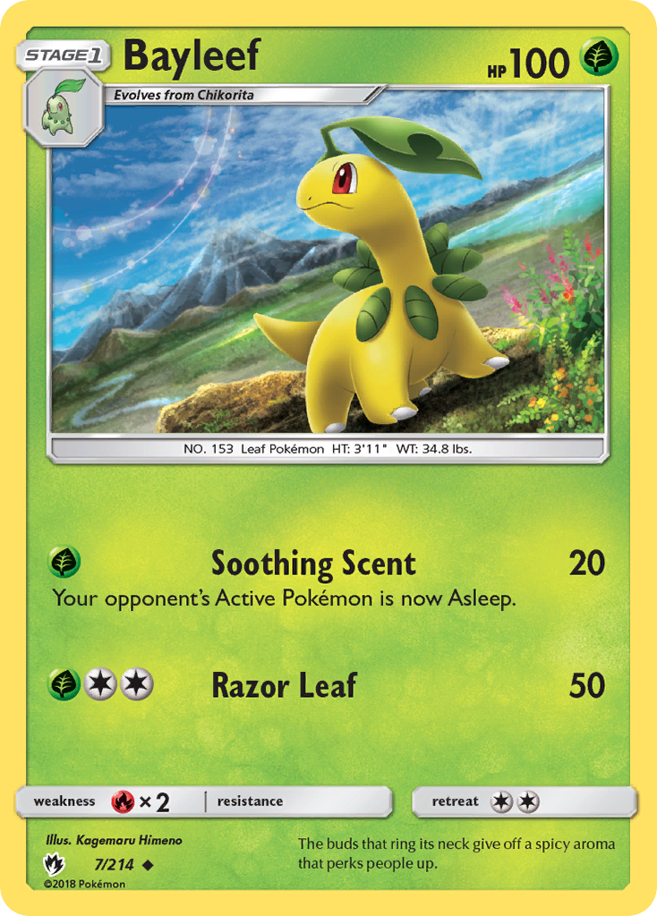 Bayleef (7/214) [Sun & Moon: Lost Thunder] | Gear Gaming Fayetteville