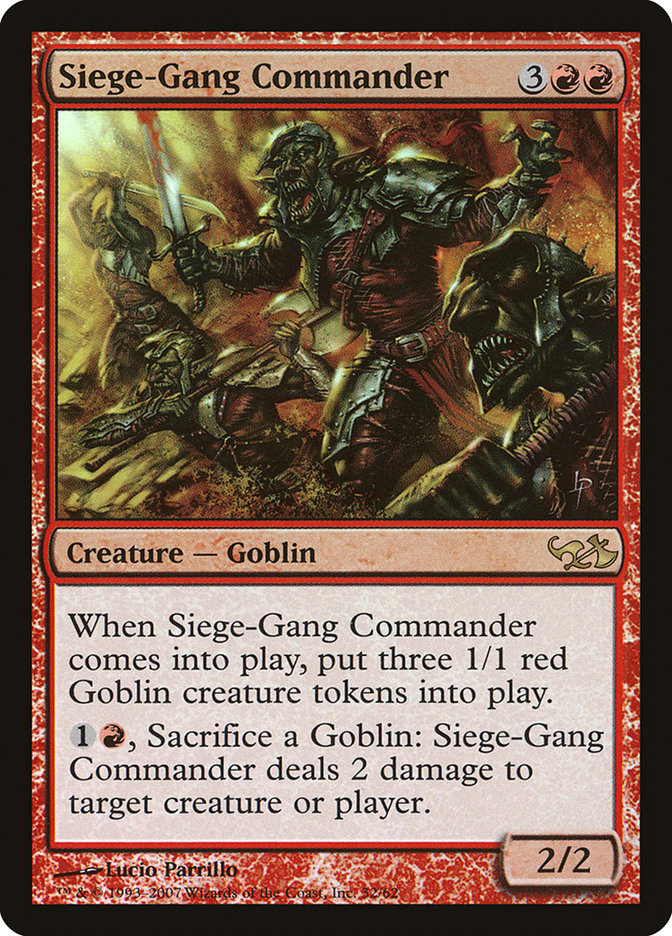 Siege-Gang Commander [Duel Decks: Elves vs. Goblins] | Gear Gaming Fayetteville