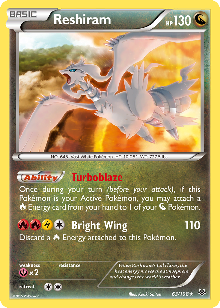 Reshiram (63/108) [XY: Roaring Skies] | Gear Gaming Fayetteville