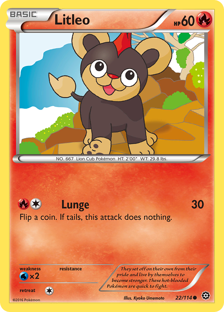 Litleo (22/114) [XY: Steam Siege] | Gear Gaming Fayetteville