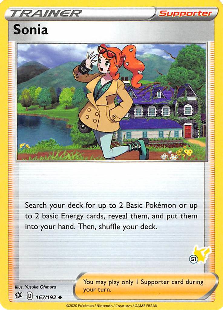 Sonia (167/192) (Pikachu Stamp #51) [Battle Academy 2022] | Gear Gaming Fayetteville