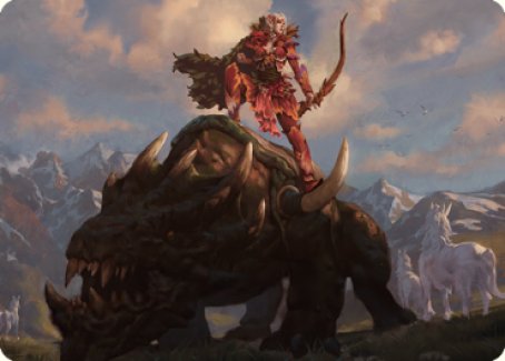Meria's Outrider Art Card [Dominaria United Art Series] | Gear Gaming Fayetteville