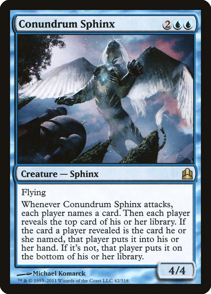 Conundrum Sphinx [Commander 2011] | Gear Gaming Fayetteville