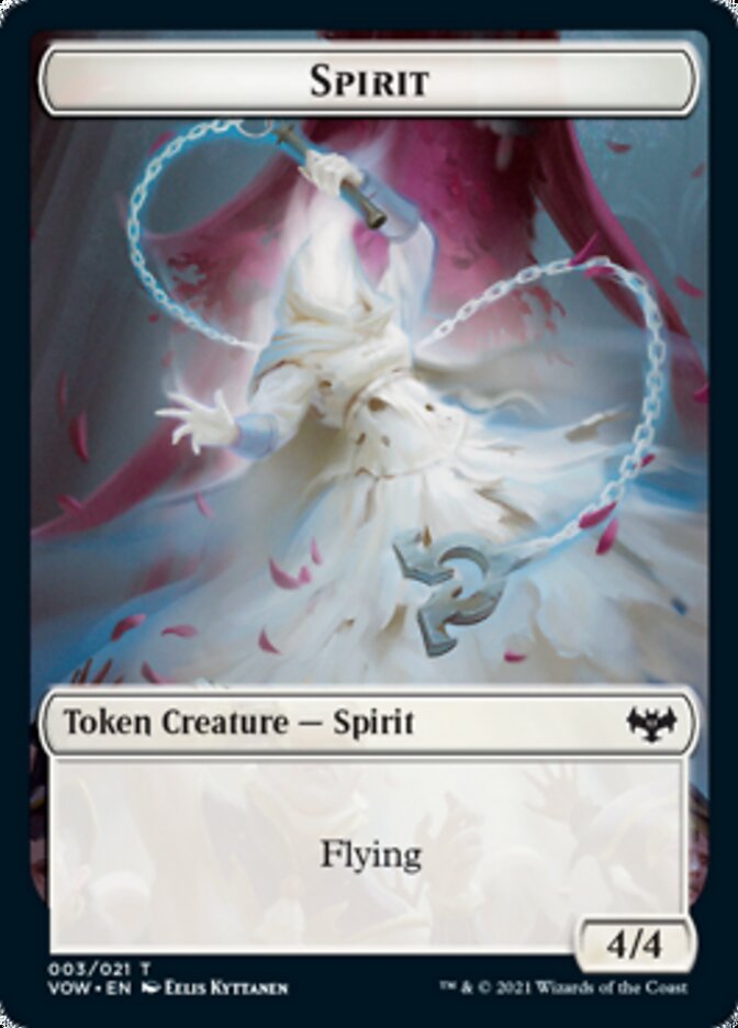 Insect // Spirit (003) Double-Sided Token [Innistrad: Crimson Vow Tokens] | Gear Gaming Fayetteville