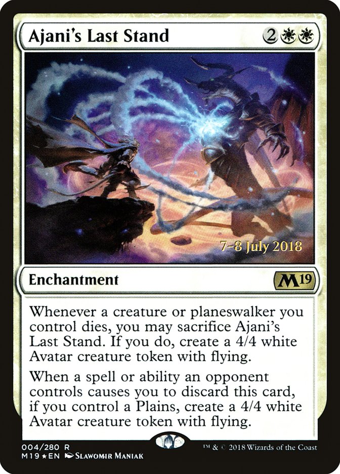 Ajani's Last Stand [Core Set 2019 Prerelease Promos] | Gear Gaming Fayetteville