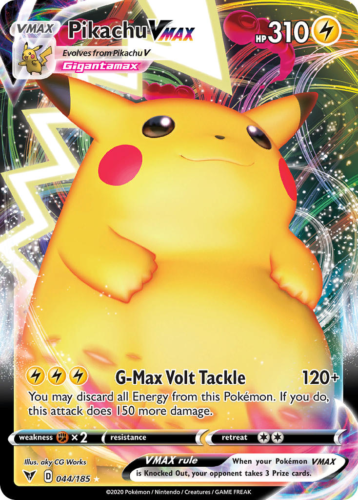 Pikachu VMAX (044/185) [Sword & Shield: Vivid Voltage] | Gear Gaming Fayetteville