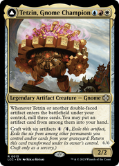 Tetzin, Gnome Champion // The Golden-Gear Colossus [The Lost Caverns of Ixalan Commander] | Gear Gaming Fayetteville