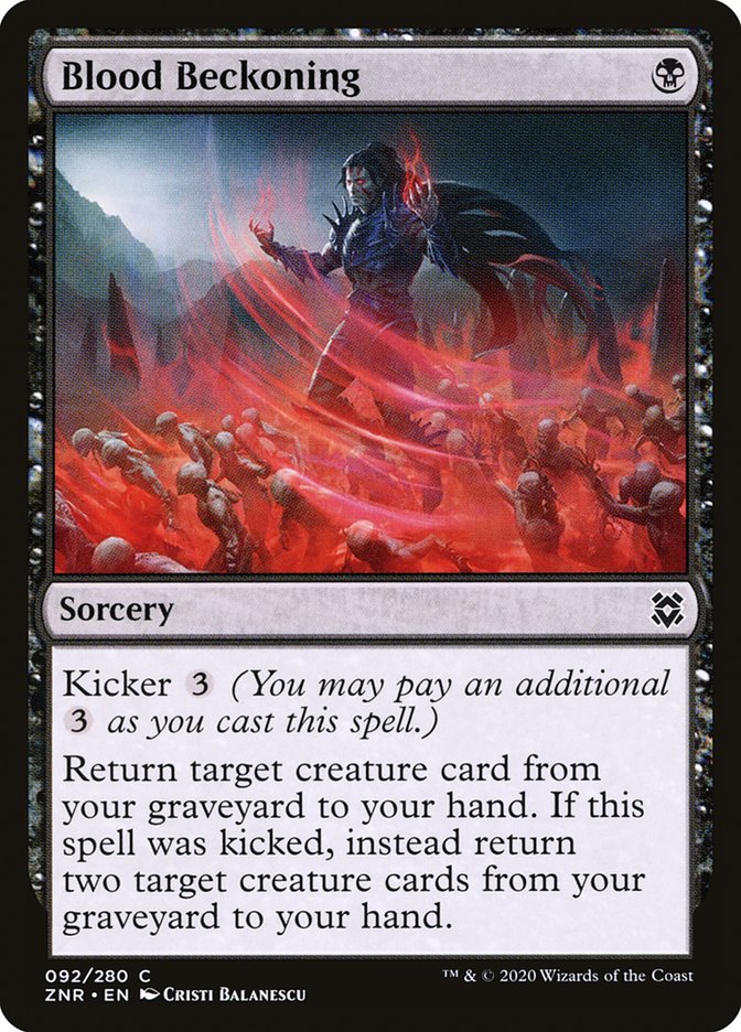 Blood Beckoning [Zendikar Rising] | Gear Gaming Fayetteville