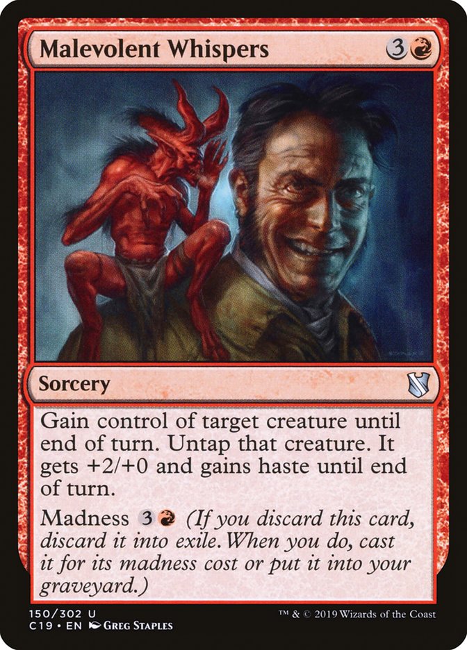 Malevolent Whispers [Commander 2019] | Gear Gaming Fayetteville
