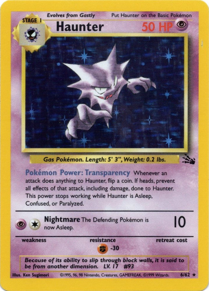 Haunter (6/62) [Fossil Unlimited] | Gear Gaming Fayetteville